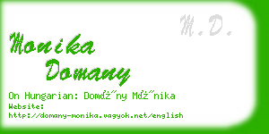 monika domany business card